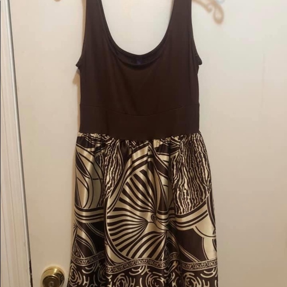Brown/Cream Dress